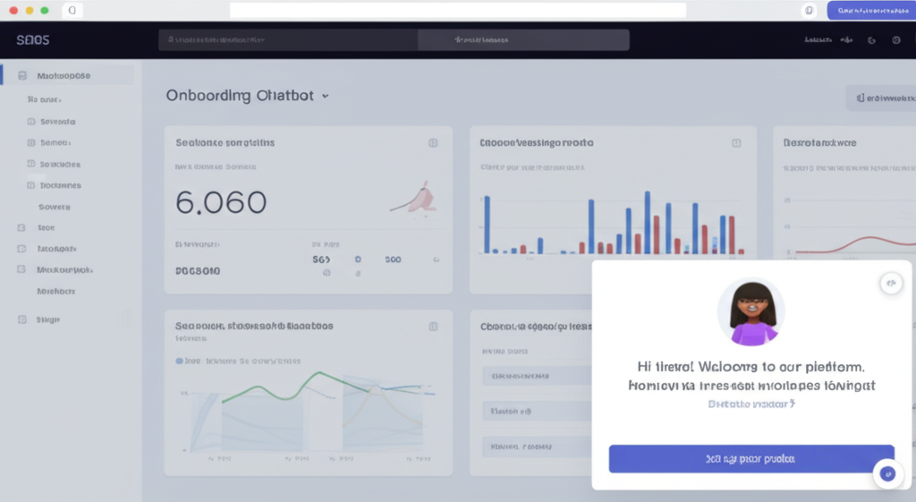 SaaS Onboarding chatbot example
